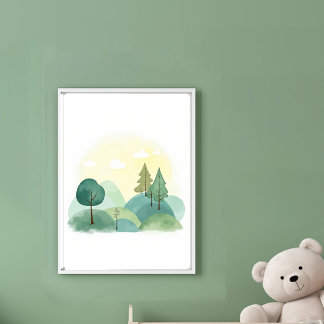 Abstract Landscape Poster
