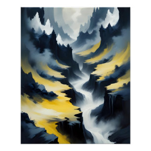 Abstract Landscape Poster Background Wallpaper Art