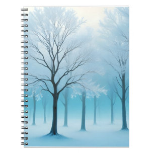 Abstract Landscape Tree Winter Nature Background  Notebook