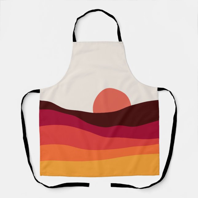 Abstract landscape with sea at sunset apron (Front)