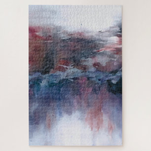 Abstract Landscape with Vibrant Hues v1 Jigsaw Puzzle