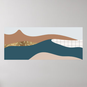 Abstract landscapes poster