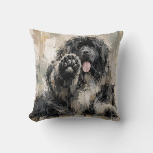 Abstract Landseer Cushion