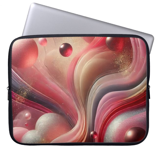 Abstract Laptop Sleeve with Artistic Design (Front)