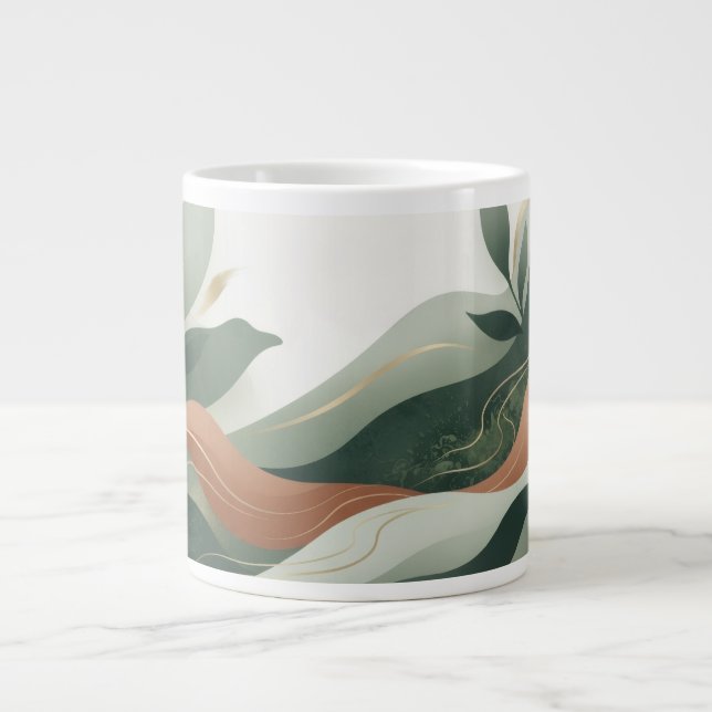 Abstract Large Coffee Mug (Front)