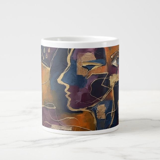Abstract  large coffee mug (Front)