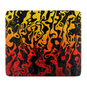 Abstract Lava Cutting Board