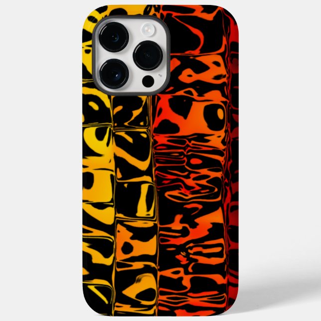 Abstract Lava Swirl Squared Case-Mate iPhone Case (Back)