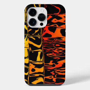 Abstract Lava Swirl Squared iPhone 14 Pro Max Case