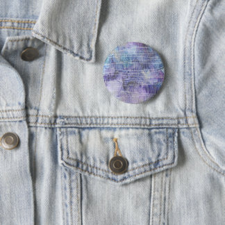 Abstract Lavender Alcohol Ink with Fine Lines 6 Cm Round Badge