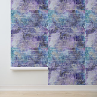 Abstract Lavender Alcohol Ink with Fine Lines Wallpaper