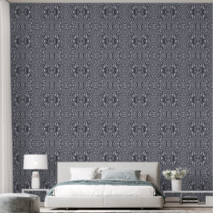 Abstract Lavender Stripes Wallpaper