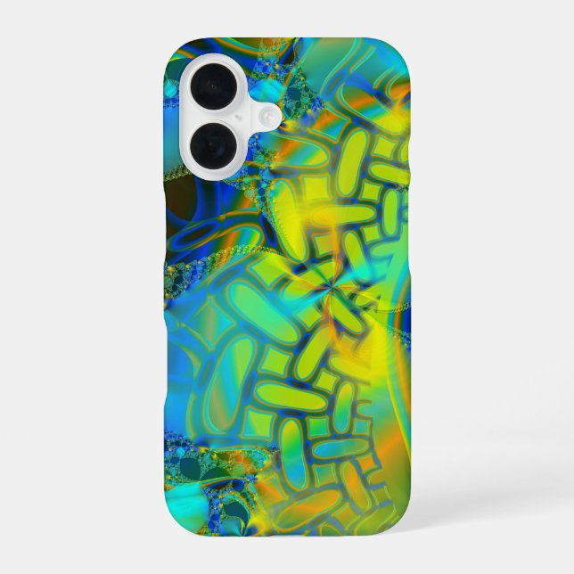 Abstract Layering iPhone 16 Case (Back)
