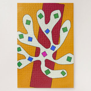 Abstract Leaf Jigsaw Puzzle