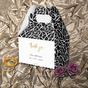 Abstract Leaf Pattern Favour Box