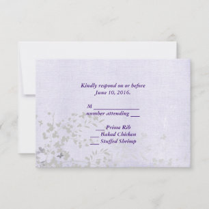 Abstract Leaf RSVP Card