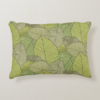 Abstract leafs pattern colorful decorative cushion
