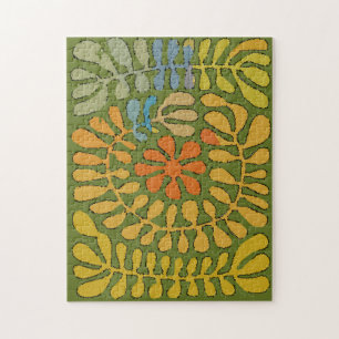 Abstract Leaves, #3 Jigsaw Puzzle