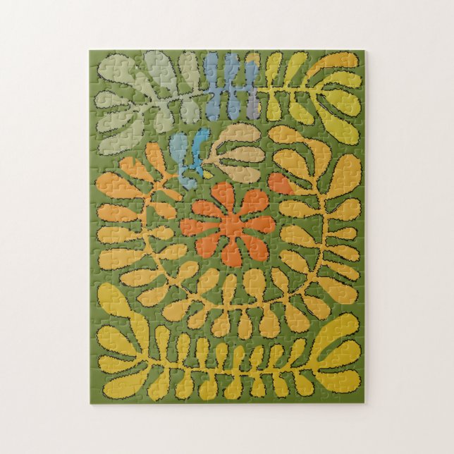 Abstract Leaves, #3 Jigsaw Puzzle (Vertical)