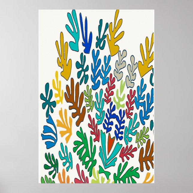 Abstract Leaves (Heart) Poster (Front)