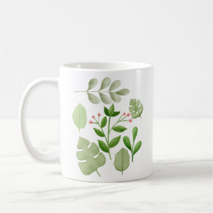 Abstract Leaves, Leaves Plant Lovers Coffee Mug