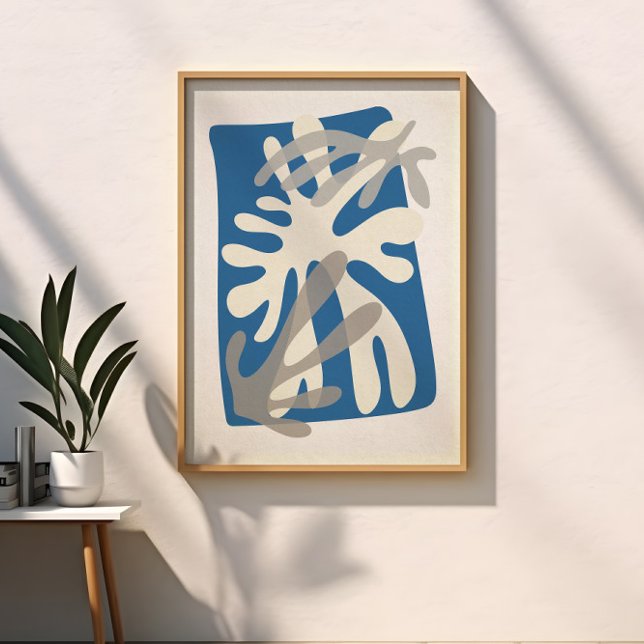 Abstract Leaves Modern Matisse Inspired Art Poster (Creator Uploaded)