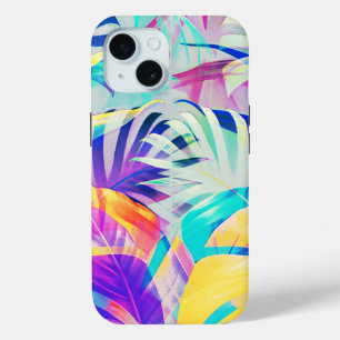 ABSTRACT LEAVES NATURE FLORAL iPhone 15 CASE