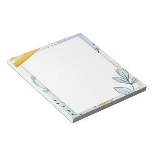 Abstract leaves notepad