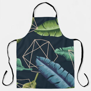 Abstract Leaves: Polygonal Line Seamless. Apron
