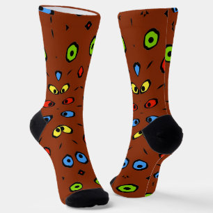 Abstract Leaves Socks
