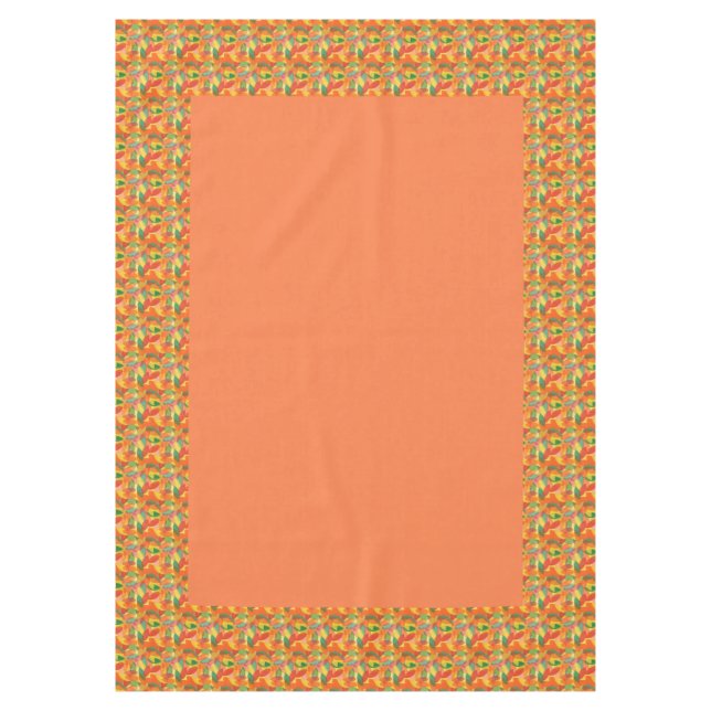 Abstract Leaves Thanksgiving Tablecloth (Front)