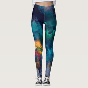 Abstract Leggings