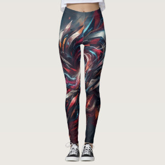 Abstract Leggings