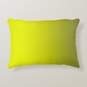 Abstract lemon bright contrast pure colour trend m decorative cushion