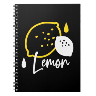 Abstract Lemon Illustration – Fresh Citrus Art Notebook