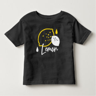 Abstract Lemon Illustration – Fresh Citrus Art Toddler T-Shirt