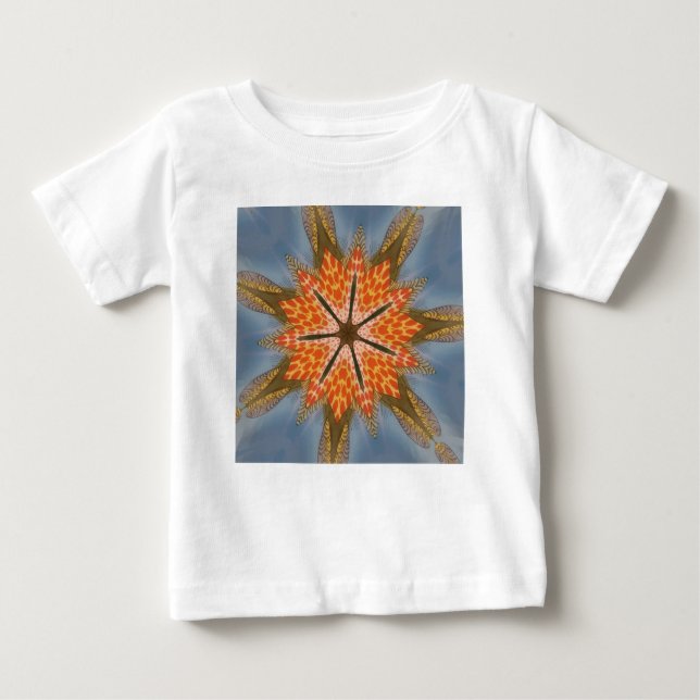 Abstract Leopard Pattern: A Kaleidoscope Effect Baby T-Shirt (Front)