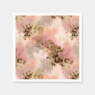 Abstract Leopard Print Napkins
