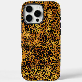 Abstract Leopard Print Pattern iPhone 16 Pro Max Case