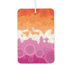Abstract Lesbian Pride Flag     Car Air Freshener
