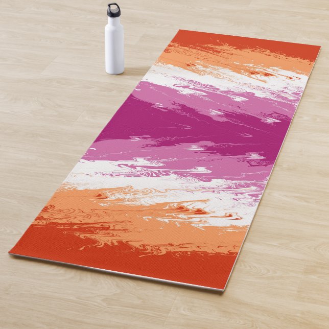 Abstract Lesbian Pride Flag     Yoga Mat (In Situ)