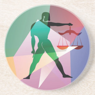 abstract libra coaster