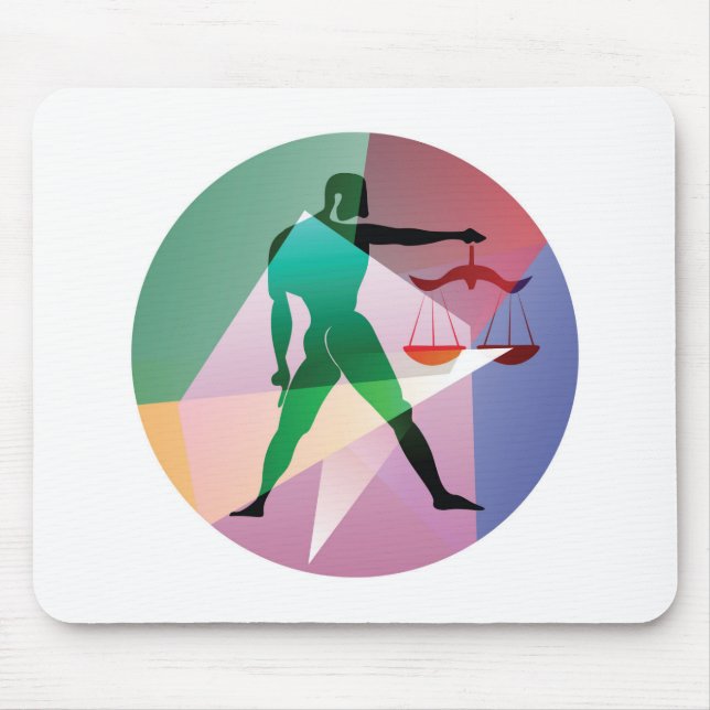 abstract libra mouse pad (Front)