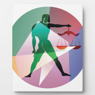 abstract libra plaque