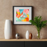 Abstract Life Colourful  Faux Canvas Print<br><div class="desc">Make your living room even more beautiful with this lovely canvas showcasing an abstract colourful print.</div>