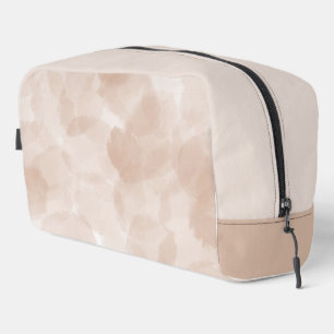 Abstract Light Brown and Tan Dopp Kit