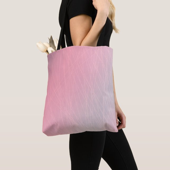 Abstract Light Design Tote Bag - Unique Style (Close Up)