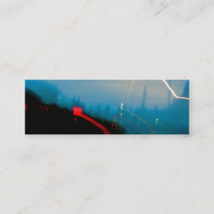 Abstract Light Painting Photo "Shellakedy" Mini Business Card