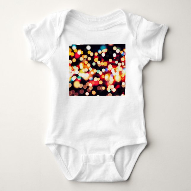 Abstract Light: Simple Texture Background Baby Bodysuit (Front)