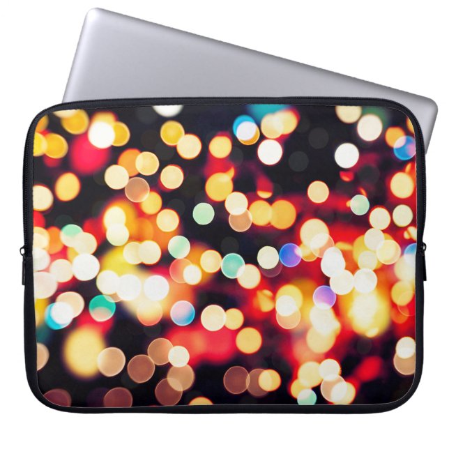 Abstract Light: Simple Texture Background Laptop Sleeve (Front)